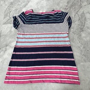 C&C California Pink and Blue Short Sleeve Tee Size Large L‎